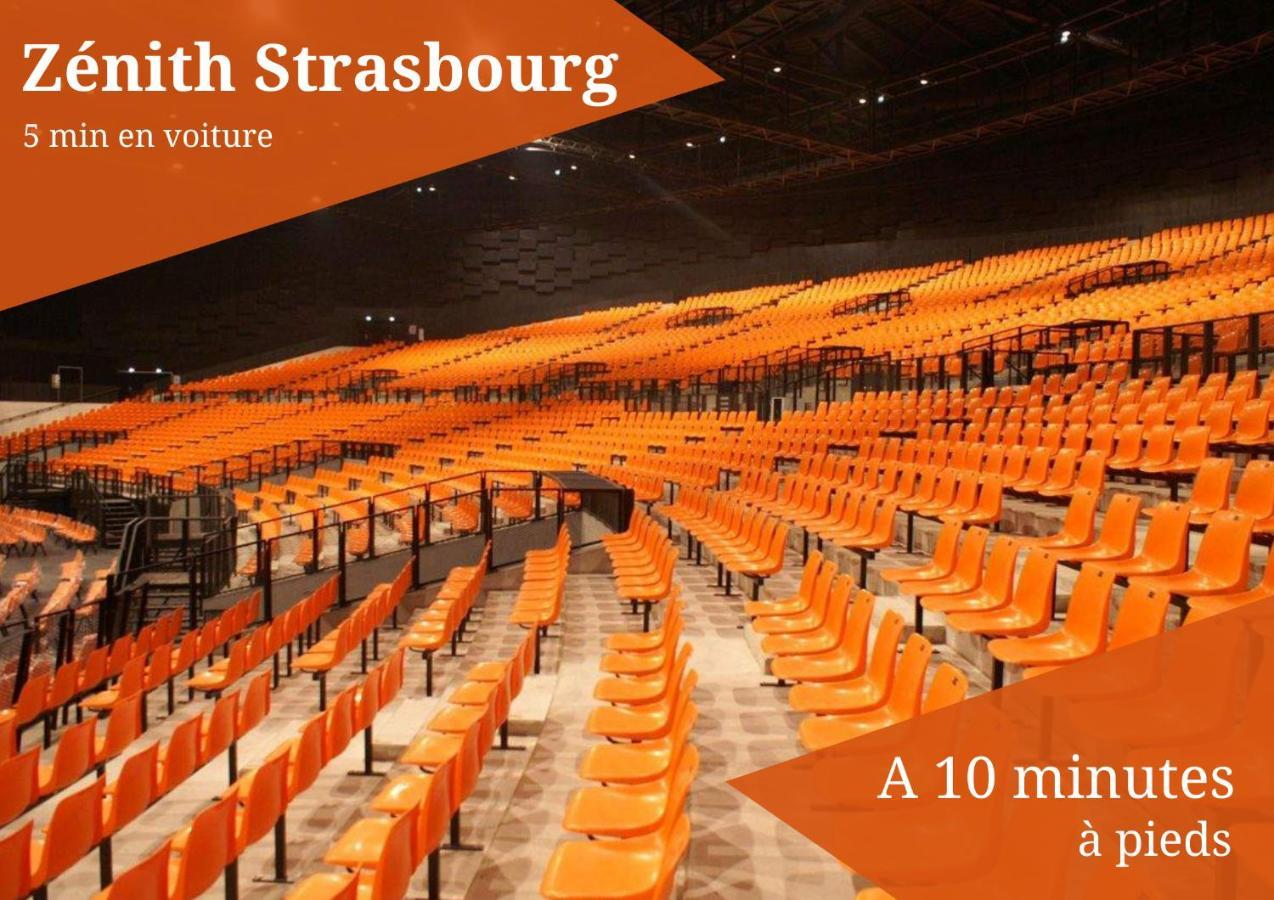 Le Zenith - Parking Prive & Wifi - 5 Min Zenith De Strasbourg Apartment Bagian luar foto